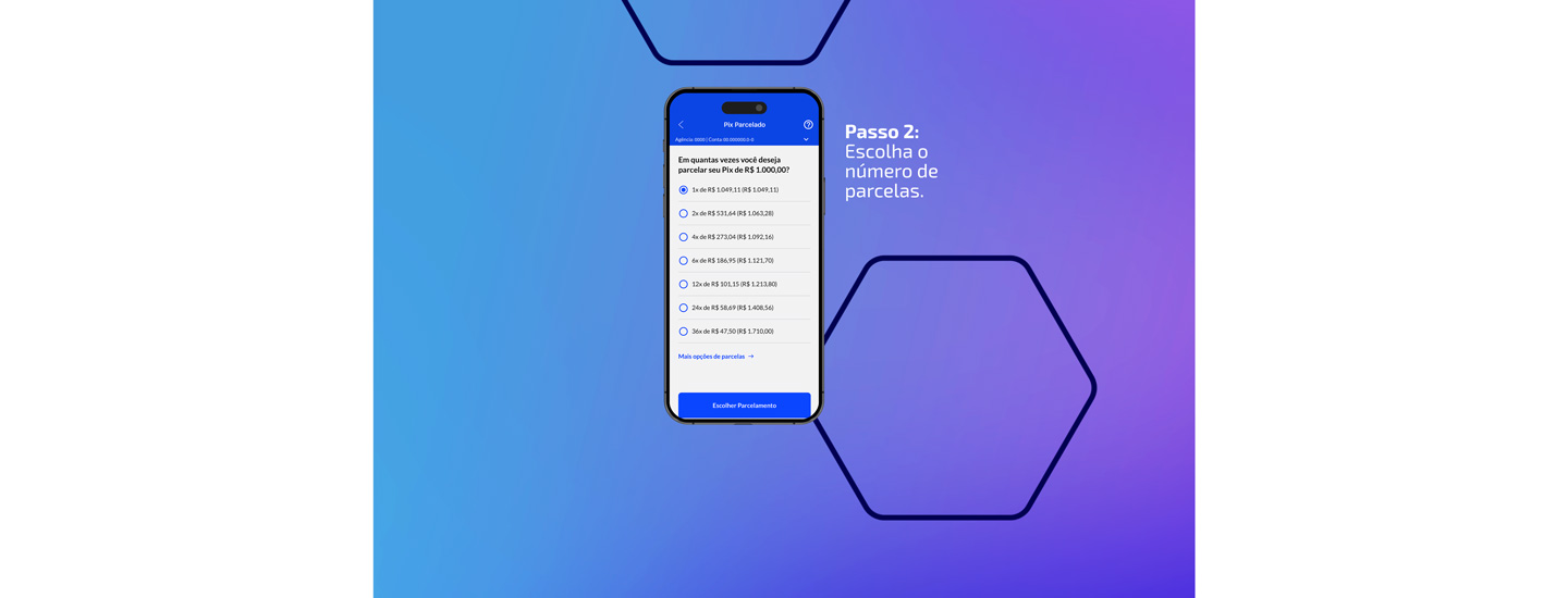 2 . Escolha o nmero de parcelas